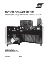 ESAB ESP-1000 Plasmarc System Mechanized Cutting Benutzerhandbuch