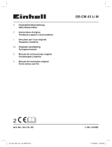 Einhell Expert Plus GE-CM 43 Li M Kit (2x4,0Ah) Benutzerhandbuch