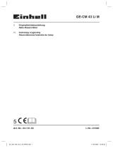 EINHELL GE-CM 43 Li M Kit (2x4,0Ah) Benutzerhandbuch