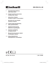 Einhell Expert Plus GE-CM 43 Li M Kit (2x4,0Ah) Benutzerhandbuch