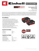 EINHELL 2x18V 4,0Ah PXC-Twinpack BP 1 Product Sheet