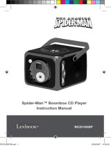 Lexibook SPIDER-MAN BOOMBOX CD PLAYER Benutzerhandbuch