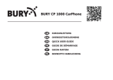 BURY CP 1000 CarPhone Bedienungsanleitung