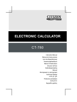 Citizen CT-780 Benutzerhandbuch