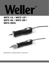 Weller WBTS 12P Operating Instructions Manual