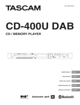 Tascam CD-400U DAB Bedienungsanleitung