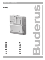 Buderus EM10 Benutzerhandbuch