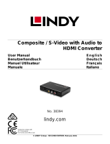 Lindy Composite / S-Video to HDMI Converter Benutzerhandbuch