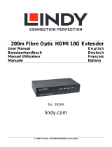Lindy 200m Fibre Optic HDMI 18G Extender Benutzerhandbuch