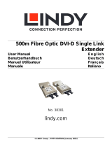 Lindy 500m Fibre Optic DVI-D Single Link Extender Benutzerhandbuch