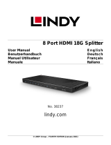 Lindy 8 Port HDMI 18G Splitter Benutzerhandbuch