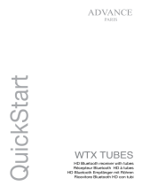 Advance Paris WTX TUBES Schnellstartanleitung