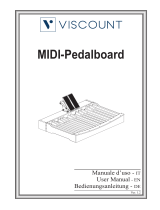 Viscount Midi Pedalboard 27 Straight Radiating Bedienungsanleitung