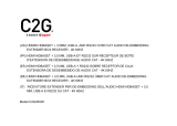 C2G 30020 Bedienungsanleitung