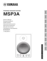 Yamaha Powered Speaker System MSP3A Bedienungsanleitung