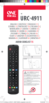 One For All URC-4911 TV Replacement Remote Benutzerhandbuch