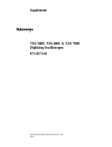 Tektronix TDS 500D series Supplement Manual