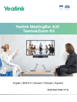 Yealink Yealink MeetingBar A30 Teams&Zoom Kit (EN, CN, DE, FR, ES) V1.2 Schnellstartanleitung