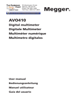 Megger AVO410 Benutzerhandbuch