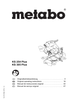 Metabo KS 254 Plus Bedienungsanleitung