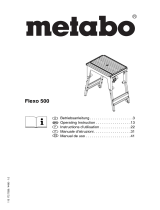 Metabo Saw table FLEXO 500 UK290/UK333 Bedienungsanleitung