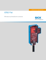 SICK GTB2 Flat Miniature photoelectric sensors Bedienungsanleitung