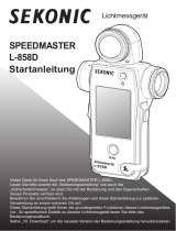 Sekonic SpeedMaster L-858D-U + RT-GX Transmitter Module Bundle Kit Schnellstartanleitung