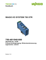 WAGO 2-channel, resistance measurement, Ex i /XTR Benutzerhandbuch