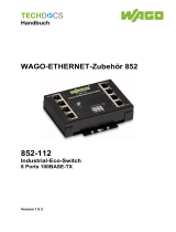 WAGO 8-Port 100BASE-TX Industrial ECO Switch Benutzerhandbuch
