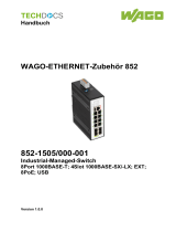 WAGO 8 Port 1000BASE-T + 4-Slot 1000BASE SX-LX Industrial Managed Switch Benutzerhandbuch