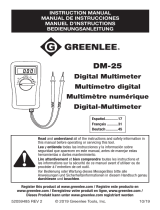 Greenlee DM-25 Digital Multimeter Benutzerhandbuch