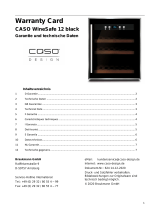 Caso WineSafe 12 Black Bedienungsanleitung
