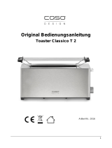 Caso Classico T2 Toaster Bedienungsanleitung