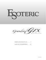 Esoteric Grandioso G1X Bedienungsanleitung