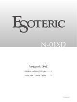 Esoteric N-01XD Bedienungsanleitung