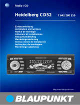 Blaupunkt HEIDELBERG CD52 Bedienungsanleitung
