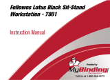 MyBinding Fellowes 7901 Lotus Black Sit Stand Workstation Benutzerhandbuch