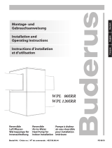 Buderus WPL 120IRR Installation And Operating Instructions Manual