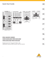 Behringer Pro Mixer Series Professional 2/3/7-Channel DJ Mixer Benutzerhandbuch