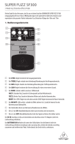 Behringer SF300 Bedienungsanleitung