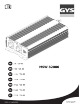 GYS INVERTER MSW82000 - 24V (2000W MODIFIED WAVE) Bedienungsanleitung