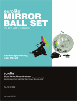 EuroLite MIRROR BALL SET 30 cm with pinspot Benutzerhandbuch