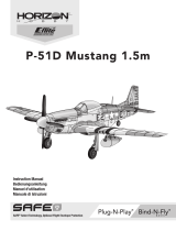 Horizon Hobby P-51D Mustang 1.2m Bedienungsanleitung