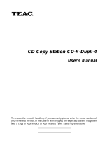 TEAC CD-R-Dupli-4 Benutzerhandbuch