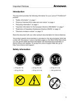 Lenovo ThinkServer TS430 Safety Information Manual