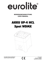 EuroLite AKKU UP-4 QCL Spot WDMX Benutzerhandbuch