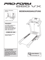 Pro-Form 660 Vx Treadmill Bedienungsanleitung