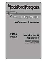 Rockford Fosgate Punch P450.4 Installationsanleitung