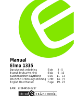 Elma 1335 Benutzerhandbuch
