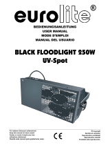 EuroLite BLACK FLOODLIGHT 250W UV-Spot Benutzerhandbuch